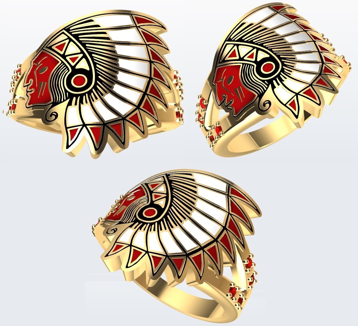 STL file Red Skin Ring・Model to download and 3D print・Cults